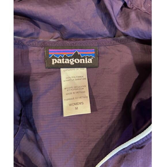 PATAGONIA Purple Houdini Ultra light Shell Windbreaker Jacket Women's Medium - Picture 4 of 9